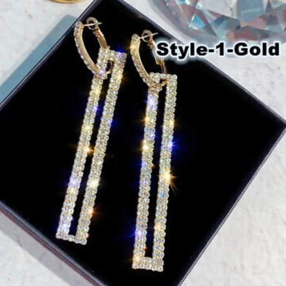 NWT Gorgeous 18k gold plated Earrings - Picture 1 of 4